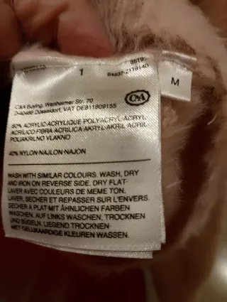 Jersey rosa suave talla única