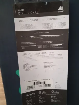 Tabla Snowboard 154 Burton KILLROY