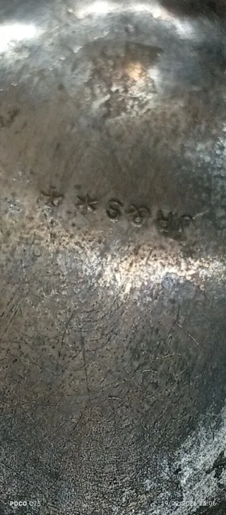 Tetera antigua plateada