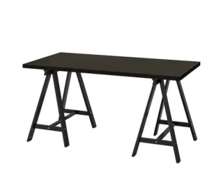 2 Cavalletti in legno neri ODDVALD di Ikea