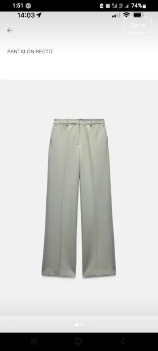 Conjunto Zara Chaqueta y Pantalón Beige