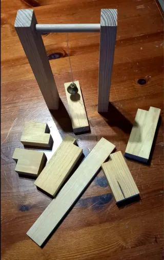 Domino Rally 250 pezzi in legno