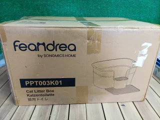 Feandrea Caja de Arena para Gatos Beige Capuchino