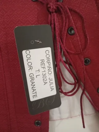 Justillo Fallera Huertana granate