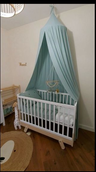 Dosel cuna verde mint