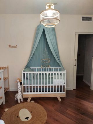 Dosel cuna verde mint