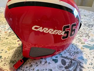 Casco de esquí infantil Carrera rojo