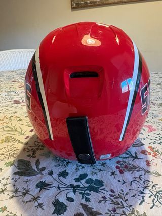 Casco de esquí infantil Carrera rojo