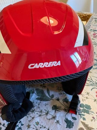 Casco de esquí infantil Carrera rojo