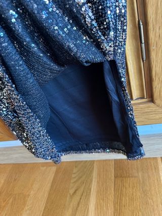 Falda midi lentejuelas Kiabi Talla M