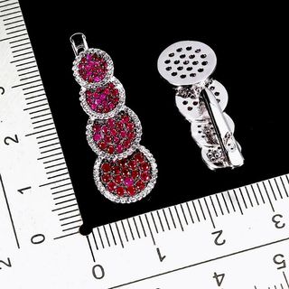 Pendientes Plata Rubí Natural y Topacios