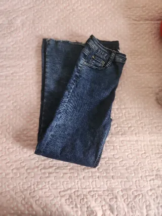 Pantalón campana azul marino