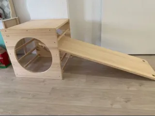 Rampa rocódromo de aprendizaje madera