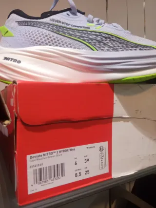 Zapatillas Puma Deviate Nitro Gris/Verde