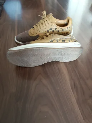 Zapatillas Puma Beige y Gris Talla 44