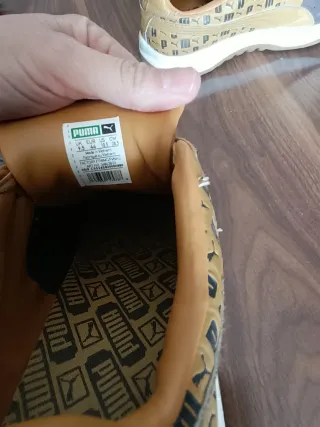 Zapatillas Puma Beige y Gris Talla 44