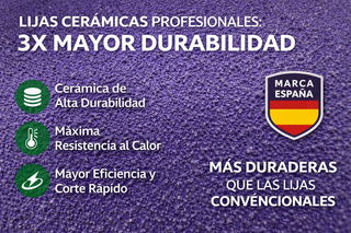 Pack 100 Discos Lija Cerámica 150mm Velcro