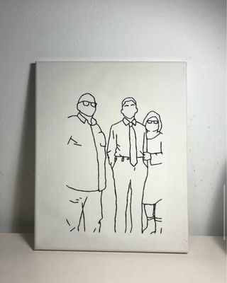 Se hacen cuadros de hilo