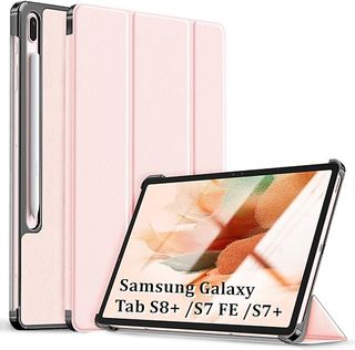 Kdely Funda Compatible con Samsung Galaxy Tab S8+/S7 FE/S7+ 12.4 Pulgadas Cover con Auto-Sueño/Estela Ultra Delgada Carcasa Prot
