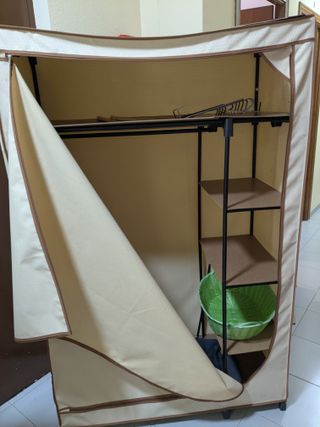 Armario de tela beige 1.02x1.60