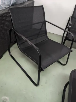 Conjunto Muebles Terraza y Jardín Negro