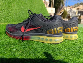 Nike Air Max 2013  Black/ university red Negro/Roj