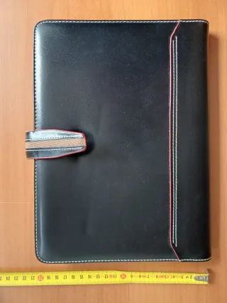 Porta agenda semilpelle con chiusura