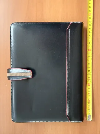 Porta agenda semilpelle con chiusura