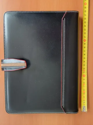 Porta agenda semilpelle con chiusura