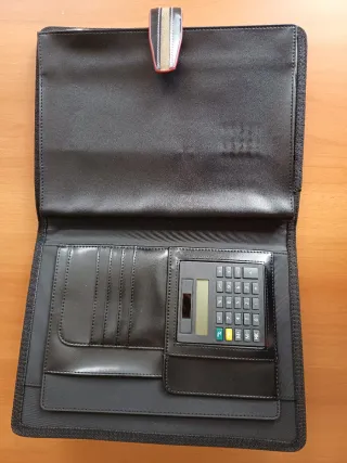 Porta agenda semilpelle con chiusura