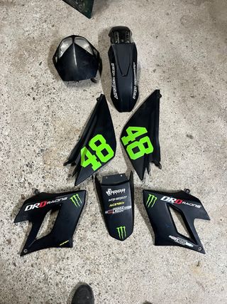 Kit Plástica Derbi Senda DRD Racing Negro/Verde
