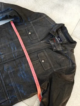 Cazadora Piel Sherwood Negra Talla XL