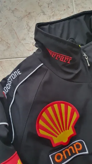 Chaqueta Ferrari F1 Bomber Negra
