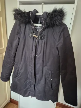 Springfield abrigo negro con capucha