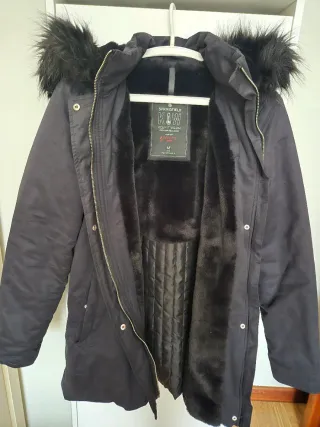 Springfield abrigo negro con capucha