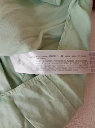 Camisa Bershka verde menta