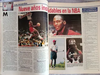 Revista Gigantes del Básquet 1993 Retirada Jordan