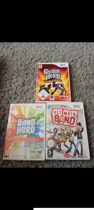 Juegos Wii: Guitar Hero, Band Hero, Ultimate Band