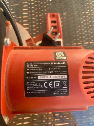 Sierra Inglete Einhell TC-MS 2112