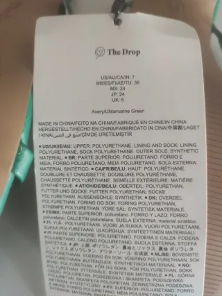 Sandalias The Drop Avery Tacón Alto Verdes