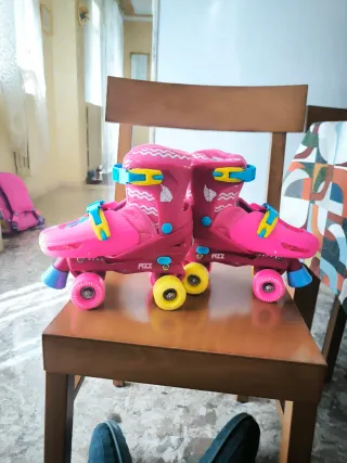 Pattini a rotelle 4 ruote rosa