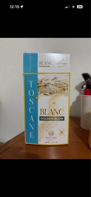 Profumo Blanc Toscane glitter oro donna