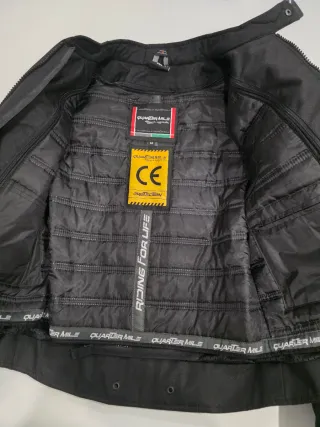 Chaqueta Moto Negra Quarter Mile