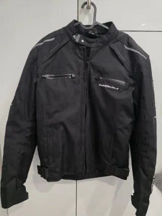 Chaqueta Moto Negra Quarter Mile