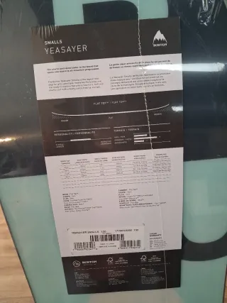 Tabla Snowboard 130 Burton yeasayer