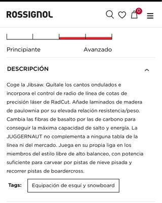 Tabla Snowboard Rossignol Juggernaut 158 NUEVA