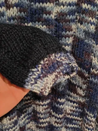 Jersey/Vestido De Lana Jaspeado Azul Muy Calentito