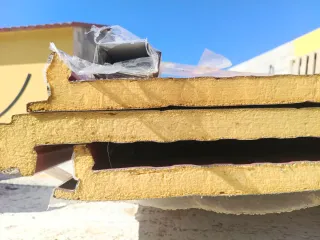 Panel sándwich imitación madera