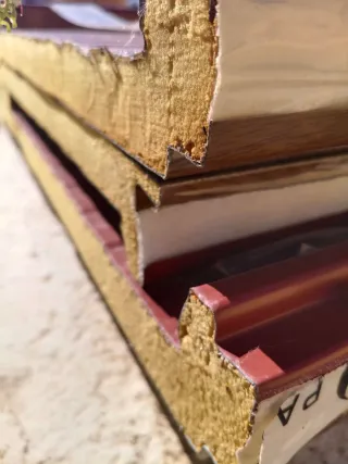 Panel sándwich imitación madera