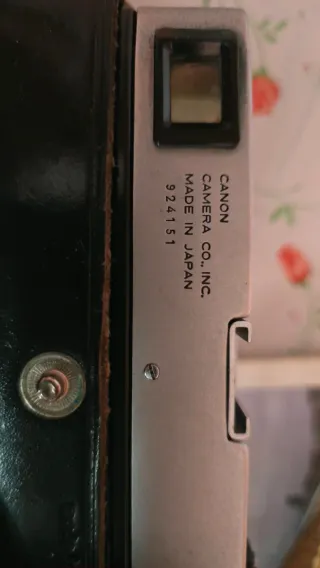 Cámara Canon Antigua 60s Negra y Plateada